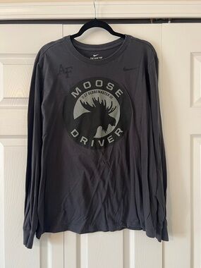 Nike Charcoal Gray Moose Driver Long Sleeve Tee